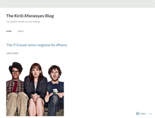 Tablet Screenshot of kirillaa.wordpress.com