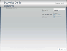 Tablet Screenshot of dozvolitedaseobratimo.wordpress.com