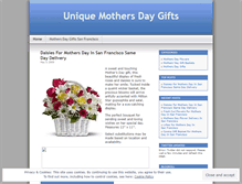 Tablet Screenshot of mothersdaygiftssanfrancisco.wordpress.com