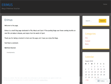 Tablet Screenshot of matthewstrachan89.wordpress.com