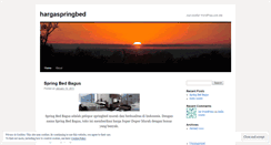 Desktop Screenshot of hargaspringbed.wordpress.com