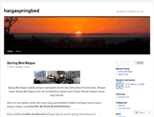 Tablet Screenshot of hargaspringbed.wordpress.com