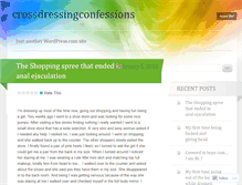 Tablet Screenshot of crossdressingconfessions.wordpress.com