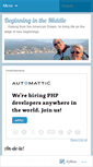 Mobile Screenshot of beginninginthemiddle.wordpress.com