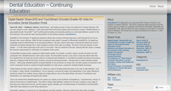 Desktop Screenshot of dentaleducationtv.wordpress.com