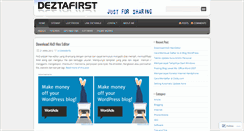 Desktop Screenshot of deztafirst.wordpress.com