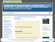 Tablet Screenshot of discountsnowboards.wordpress.com