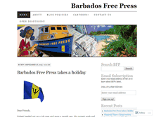 Tablet Screenshot of barbadosfreepress.wordpress.com