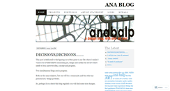 Desktop Screenshot of anabalp.wordpress.com