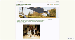 Desktop Screenshot of cakeandcabrioles.wordpress.com