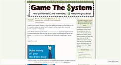 Desktop Screenshot of gamethesystem.wordpress.com