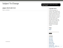 Tablet Screenshot of changeiseverywhere.wordpress.com