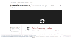 Desktop Screenshot of murmuriospessoais.wordpress.com