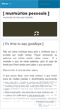 Mobile Screenshot of murmuriospessoais.wordpress.com