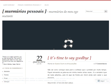 Tablet Screenshot of murmuriospessoais.wordpress.com