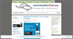 Desktop Screenshot of freemediasrilanka.wordpress.com