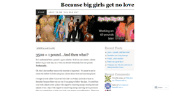 Desktop Screenshot of byebyebiggirl.wordpress.com