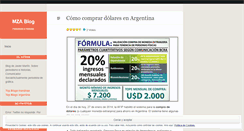 Desktop Screenshot of mzablog.wordpress.com