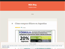 Tablet Screenshot of mzablog.wordpress.com