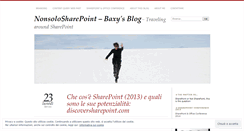 Desktop Screenshot of nonsolosharepoint.wordpress.com