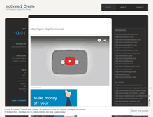 Tablet Screenshot of motivate2create.wordpress.com