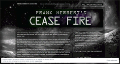 Desktop Screenshot of frankherbertsceasefire.wordpress.com