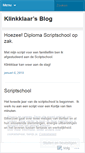 Mobile Screenshot of klinkklaar.wordpress.com