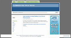 Desktop Screenshot of filemakerpro.wordpress.com