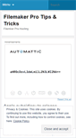 Mobile Screenshot of filemakerpro.wordpress.com