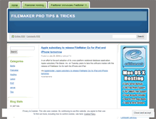 Tablet Screenshot of filemakerpro.wordpress.com