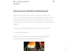 Tablet Screenshot of honeymoonhotelsinkodaikanal.wordpress.com