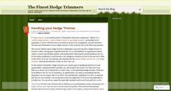 Desktop Screenshot of hedgetrimmer621.wordpress.com