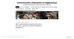 Desktop Screenshot of educacionnohegemonica.wordpress.com