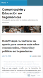 Mobile Screenshot of educacionnohegemonica.wordpress.com