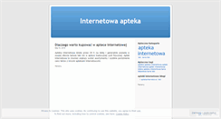Desktop Screenshot of interentowaaapteka.wordpress.com