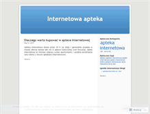 Tablet Screenshot of interentowaaapteka.wordpress.com