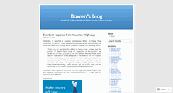 Desktop Screenshot of bowenblog.wordpress.com