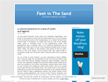 Tablet Screenshot of feetinthesand.wordpress.com