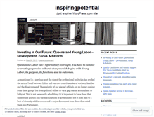 Tablet Screenshot of inspiringpotential.wordpress.com