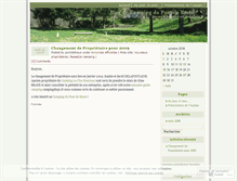 Tablet Screenshot of campingdupontdebraye.wordpress.com