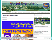 Tablet Screenshot of gorjulevanghelic.wordpress.com
