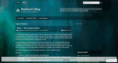 Desktop Screenshot of matthewjtaylor.wordpress.com