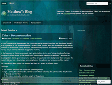 Tablet Screenshot of matthewjtaylor.wordpress.com