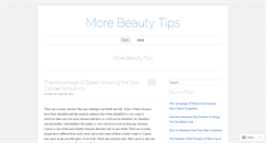 Desktop Screenshot of beautymoretips.wordpress.com