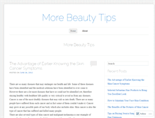 Tablet Screenshot of beautymoretips.wordpress.com