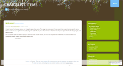 Desktop Screenshot of mycraigslistitems.wordpress.com