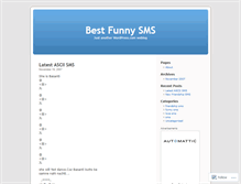 Tablet Screenshot of bestfunnysms.wordpress.com