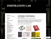 Tablet Screenshot of inspirationlab.wordpress.com