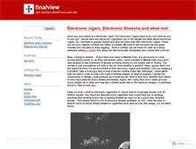 Tablet Screenshot of finalview.wordpress.com