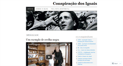 Desktop Screenshot of conspiracaodosiguais.wordpress.com